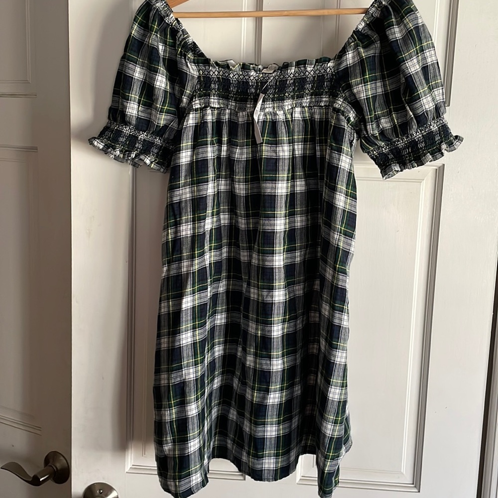 American Eagle Plaid Dress sz Medium NWT